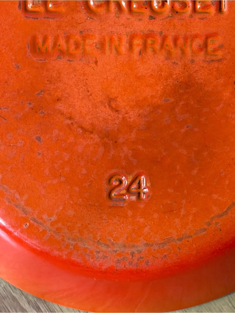 Vintage 70s Le Creuset 9.5